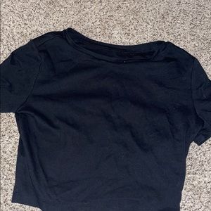 Black crop top